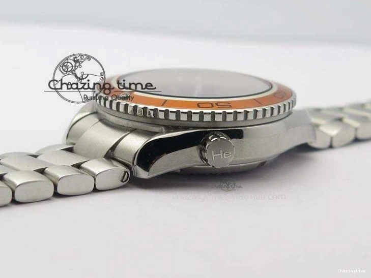 0404 Planet Ocean SS Bp Maker 45mm Orange Bezel On SS Bracelet A DailyWear 8216